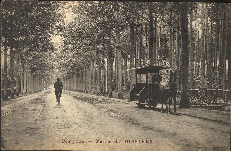 A2829 - Paardentram in het Mastbos, voor 1915
