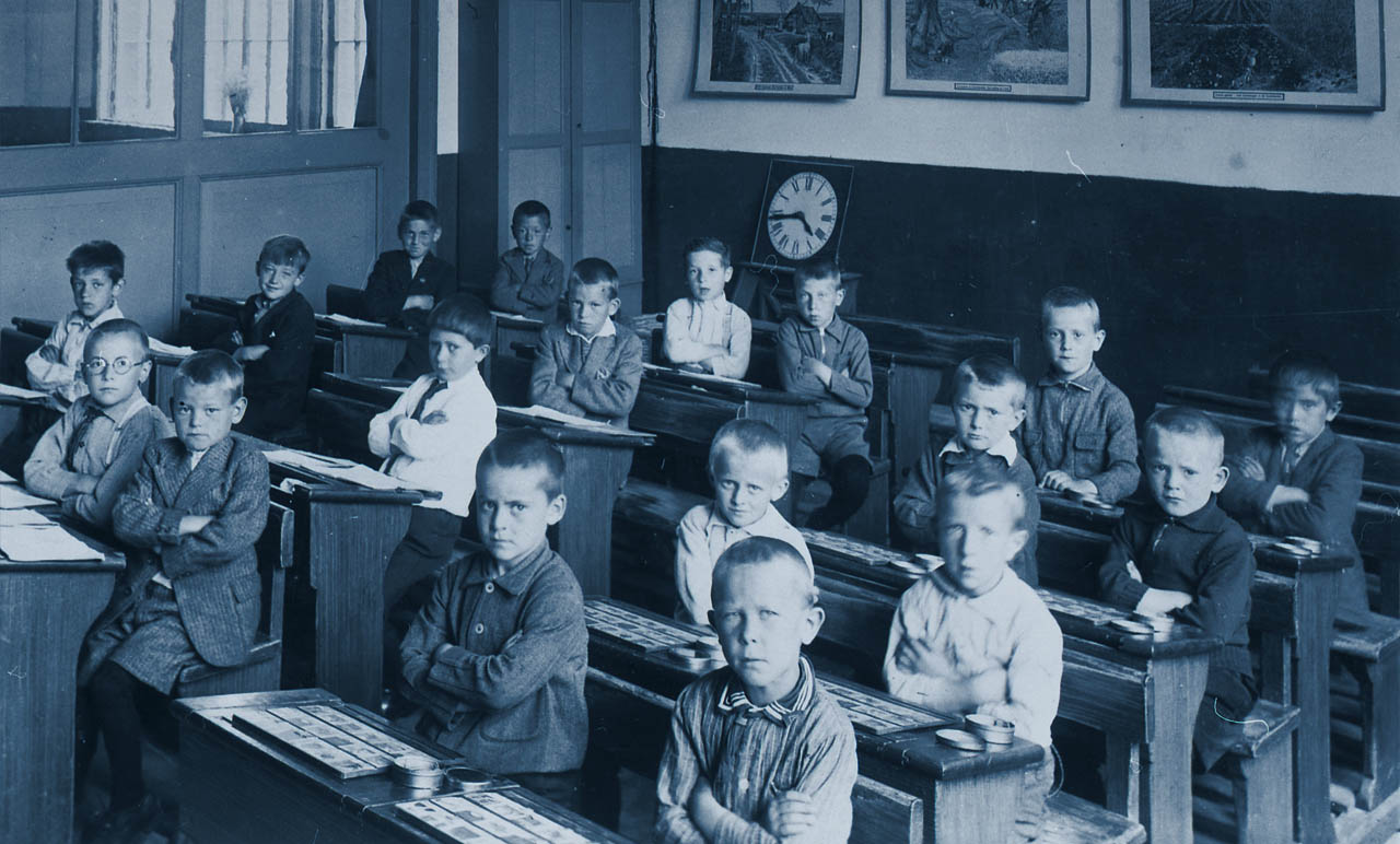 Klas een en twee van de jongensschool. Reek, 1934.