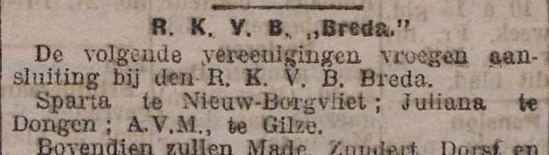 Bron: Dagblad van Noord-Brabant, 7 september 1921