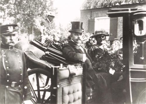Burgemeester Baudoin tijdens zijn installatie in 1920. Burgemeester tot 1939. 