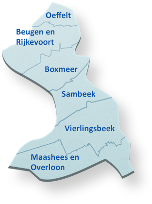 De voormalige gemeenten in Boxmeer 1998-2021