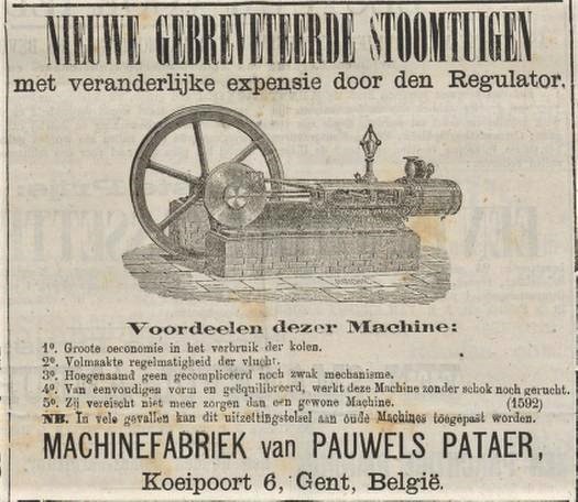 Advertentie van Pauwels Pataer in Het Vaderland van 21 maart 1878