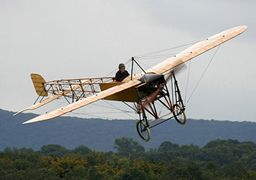 Bleriot XI type waarmede tijdens de show werd gevlogen