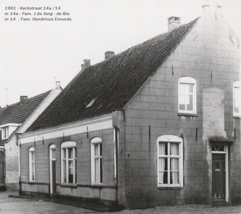 Kerkstraat 14 / 14a in 1961