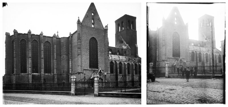 Foto’s uit 1922 Rijksdienst voor het Cultureel Erfgoed, Amersfoort / Documentnummer 10148 (links) en (rechts) Regionaal archief Tilburg 91880, fotograaf onbekend.