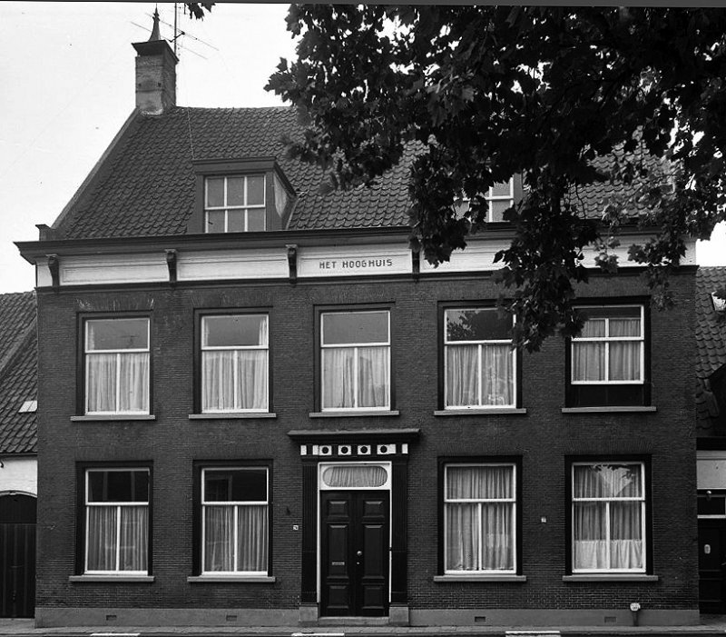 ‘Het Hooghuis’ in 1966 (bron: Rijksdienst voor het Cultureel Erfgoed, Amersfoort / Documentnummer 110.50. CC BY-SA 3.0)