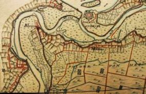 Het Laag Hemaal op de kaart van Hattinga uit 1781 (klik voor een vergroting)