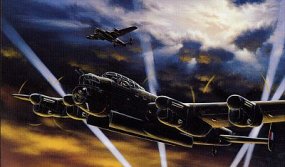 Avro Lancaster 3 belaagd door luchtafweer