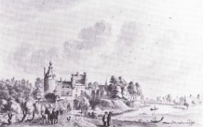 Het kasteel in de 18e eeuw
