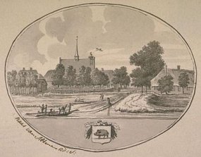Maas van Altena, Dorpsaanzicht Drongelen 18e eeuw. Foto: Brabant Collectie, THA, D81/010 (1)