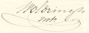 De handtekening van notaris Woldringh