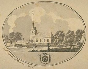 Maas van Altena, dorpsaanzicht Genderen, 18e eeuw. Foto: Brabant Collectie, THA, G28/010 (1)