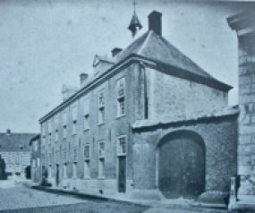 Het oude gymnasium in 1752