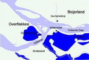 Het inundatiegebied rond Willemstad