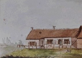 Het veerhuis in 1798