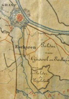Deel van de Raam op een kaart van 1872
