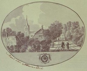 Maas van Altena, zicht op Wijk, 18e eeuw. Foto: Brabant Collectie, THA, W94/010 (1).