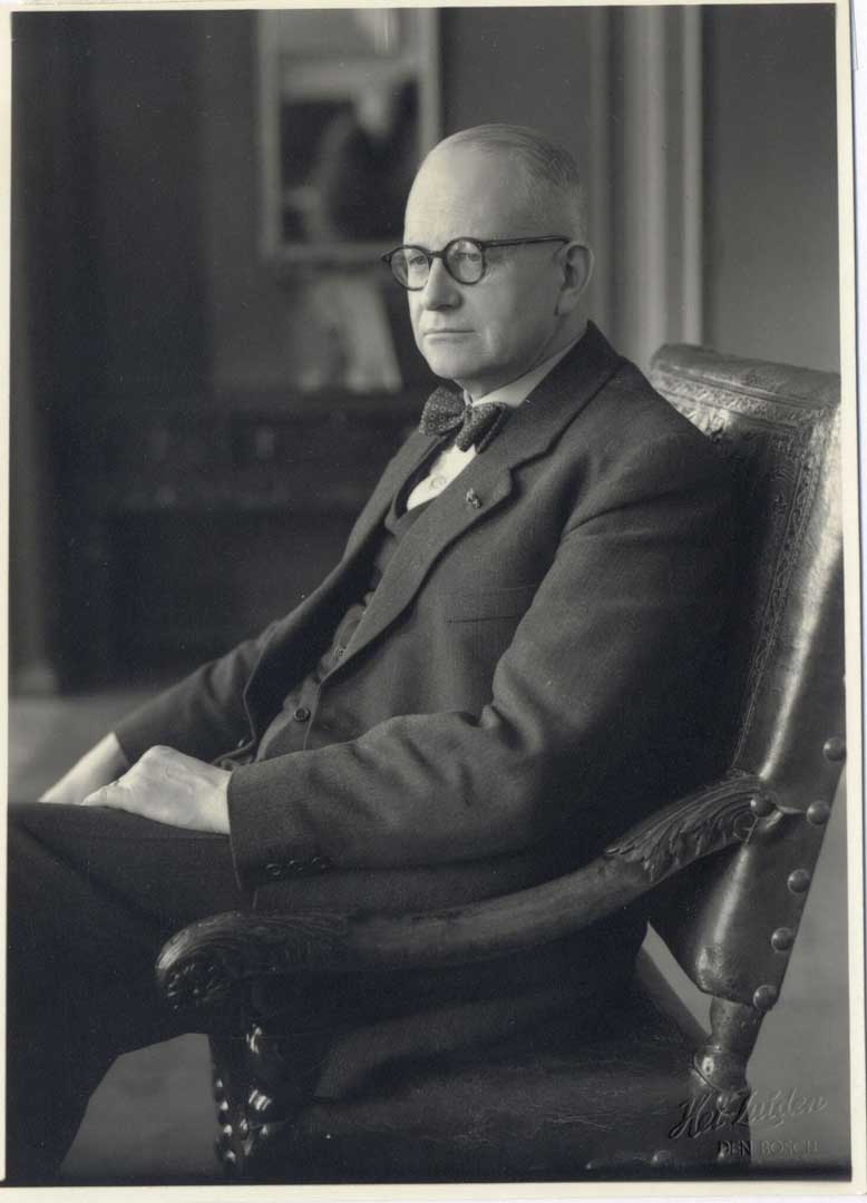 Mr E.L.M. baron Speyart van Woerden in 1954 (foto: Fotopersbureau Het Zuiden. Bron: Stadsarchief Breda, fotonummer 19540062)