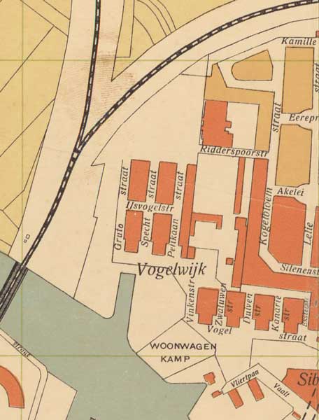 Vogelwijk op de kaart (bron: BHIC, nr. 343-940)