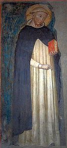 H. Dominicus, 14 eeuw; San Domenico, Bologna Bron: Wikimedia.