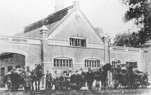 Bierbrouwerij 'De Oranjeboom' van Snieders, 1910 (bron: HKK Weerderheem) 