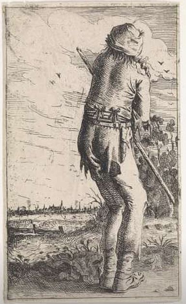 bron: Rijksstudio, man krabt aan zijn schouder, Aert van Waes, 1639 - 1684 