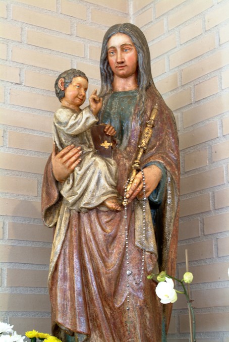 Het Mariabeeld dat in de Dommel werd gegooid (bron: G. Strijards, Woensel, een kerkgeschiedenis, per omnia saecula saeculorum, 's-Gravenhage, 2015)