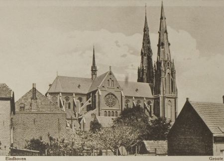 St. Catharinakerk, ca. 1920 (bron: RHCe, collectie Van Poppel)