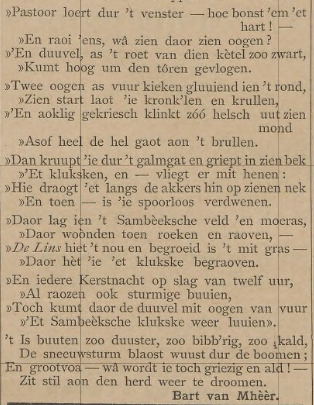 De legende in dichtvorm (Boxmeers Weekblad, 1896)