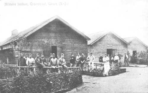 Giessen, Militaire barakken in de Groenstraat tijdens de mobilisatie van 1914-1918 (Salha, gie00357)