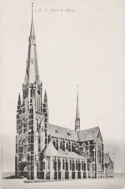 Rijen. R.K. Kerk gebouwd in 1905/1906