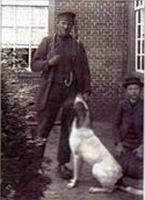 Willem van Iersel met hond