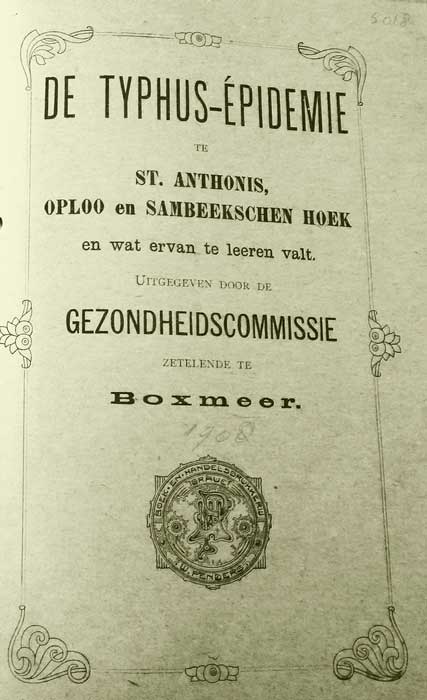 Rapport van de Gezondheidscommissie, 1908 (Bibliotheek BHIC)