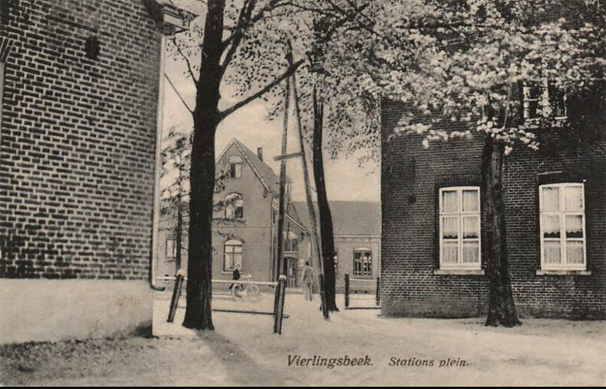 Doorkijkje naar het (verdwenen) treinstation van Vierlingsbeek. Foto: Brabants Historisch Informatie Centrum