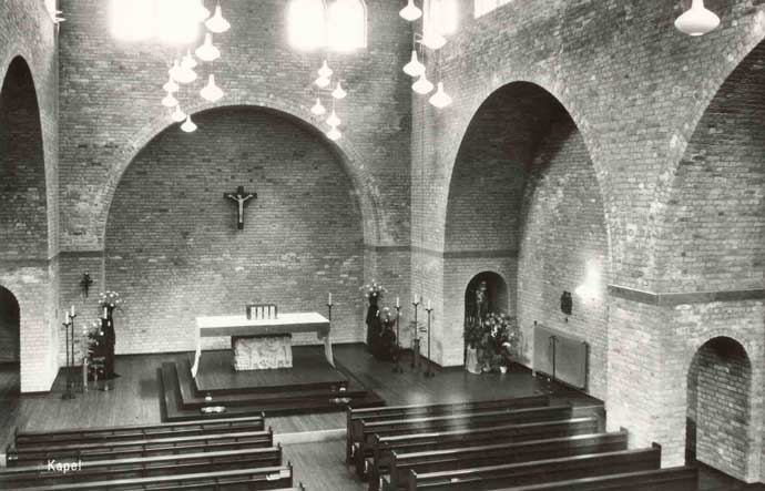 Kapel van het Instituut St. Nicolaas, 1966 (bron: coll. Stadsarchief Oss, nr. BCC0157)