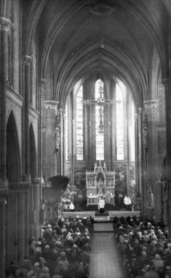 Interieur van de Sint-Josephkerk. Foto: De Koning, bron: coll. Rijksdienst voor het Cultureel Erfgoed, nr. 260.942