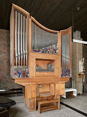 Het orgel in de Servatiuskerk (foto: K. Roderburg, P. van Galen, 2009. Bron: Collectie Rijksdienst Cultureel Erfgoed 561.444)