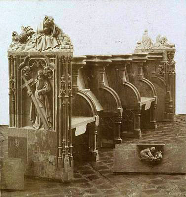 Koorbank (foto: P. Weijnen, 1890. Bron: Collectie Rijksdienst voor het Cultureel Erfgoed OF-05457)