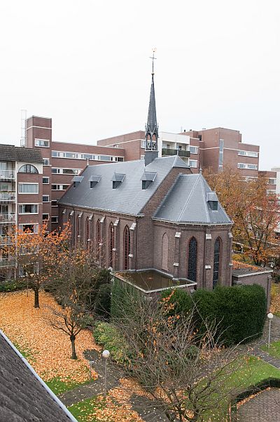 Eindhoven, kapel van het voormalige H.-Hartklooster aan de Kloosterdreef, 2010. Foto: Fren Nabuurs