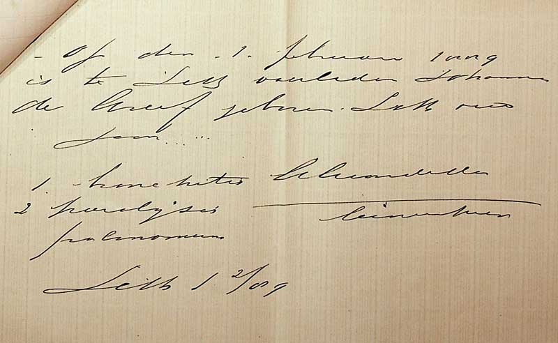 Laatste doodsbriefje dr. Van de Ven, 1889
