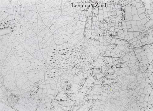 Loon-op-zand,-Kaart-van-Hattinga, 1756 (RAT, 056628)