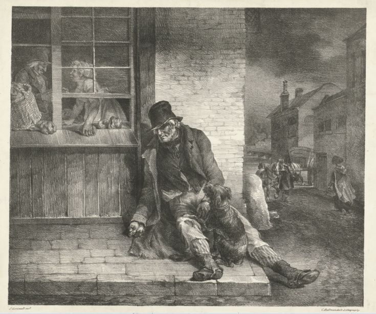 Bedelaar, Théodore Géricault, 1821 .