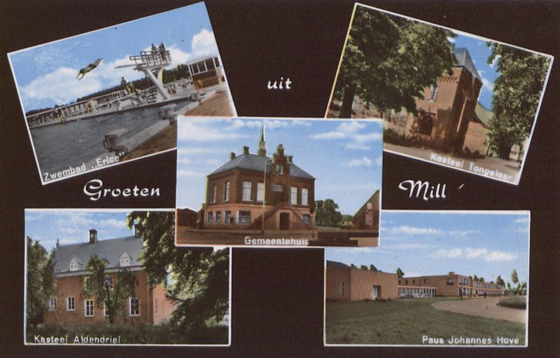 Ansichtkaart uit Mill, 1969