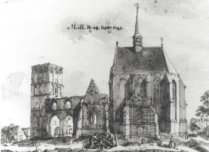 de kerk in 1743