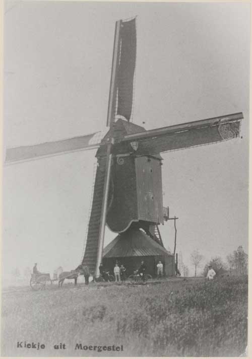 Moergestel, De oude standaardmolen te Moergestel, 1900 (RAT, 078891)