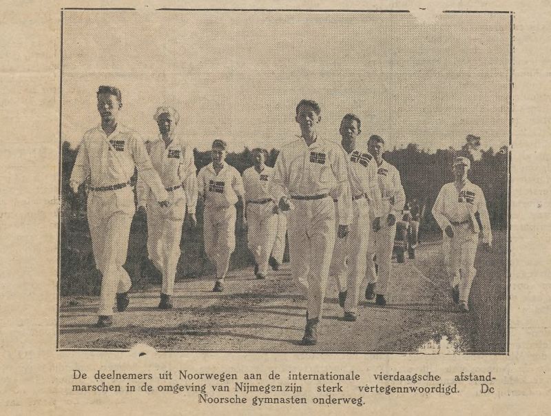 De uiterst sportieve maar ook norse Noren waren niet de meest populaire deelnemers (bron: Udensche Courant, juli 1931)