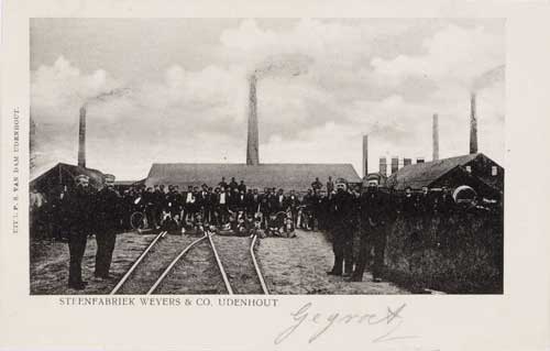 048608 - Personeel van steenfabriek Weyers & Co. 1908  
