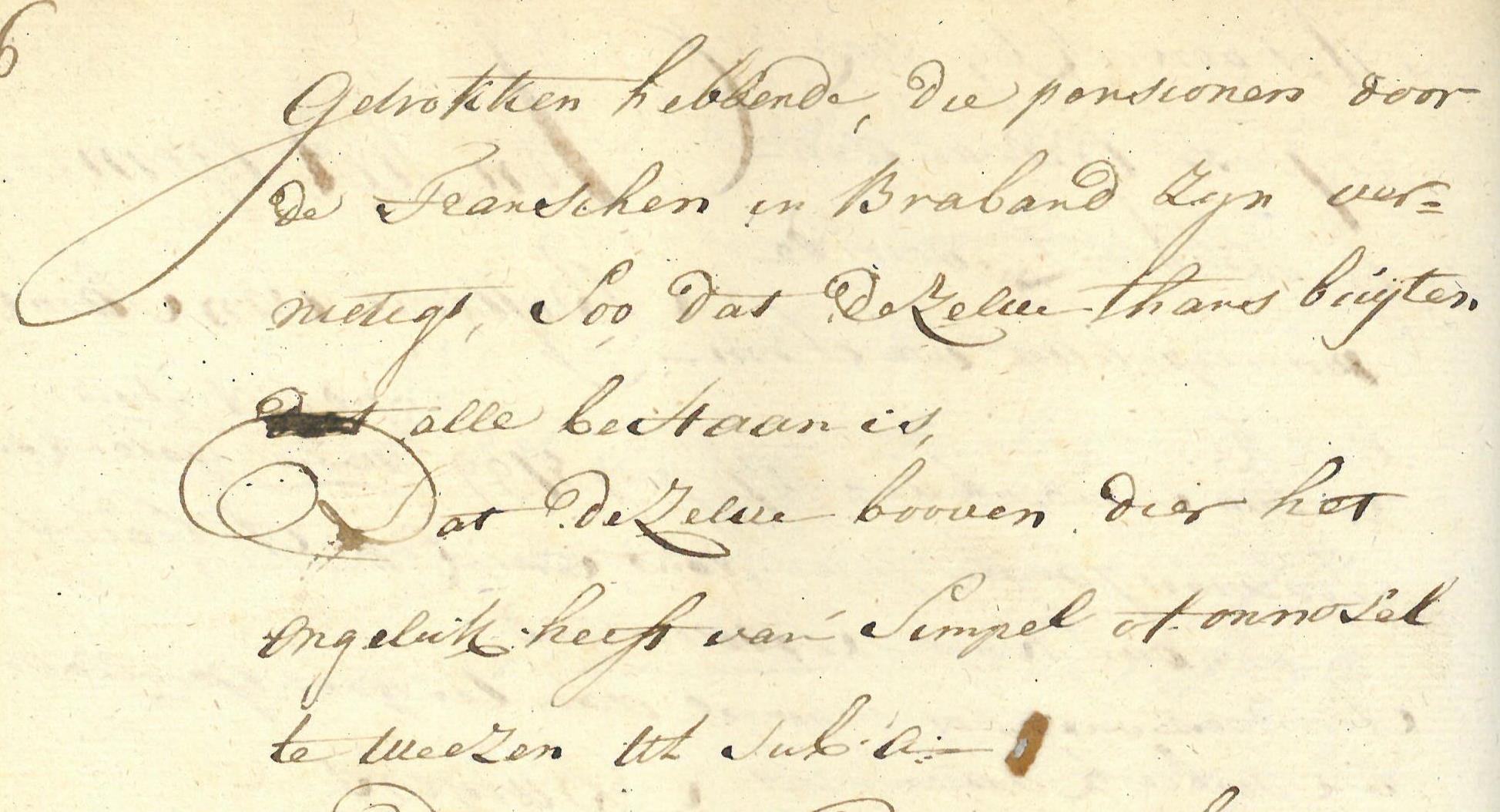 Johanna Margaretha van Elsenbroek omschreven door haar broer Franciscus. Bron: toegang 7040, inv. nr. 94. Datum akte: 21-7-1799