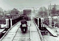 Baileybrug in gebruik, 1944-1945 (Foto: Heemkundekring Son en Breugel)