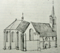 De kerk in 1787